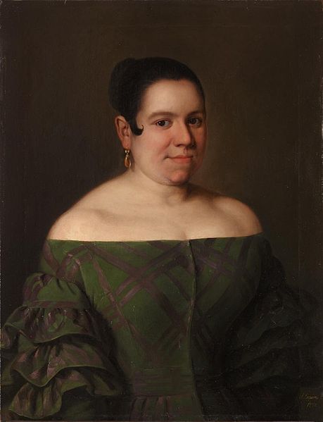 Barbara Lamadrid actress 1837  by Antonio Maria Esquivel (1806-1857) MCU 